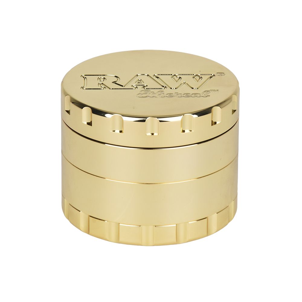 RAW Ethereal Gold-Plated Stainless Steel Grinder - 4pc / 2.25"