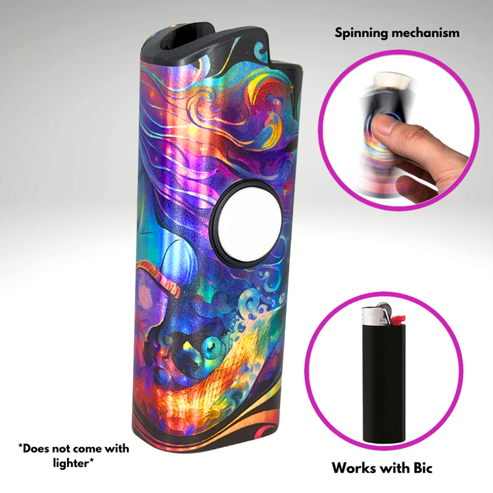 Fidget Spinner Lighter Case (Aquarius FLKR)
