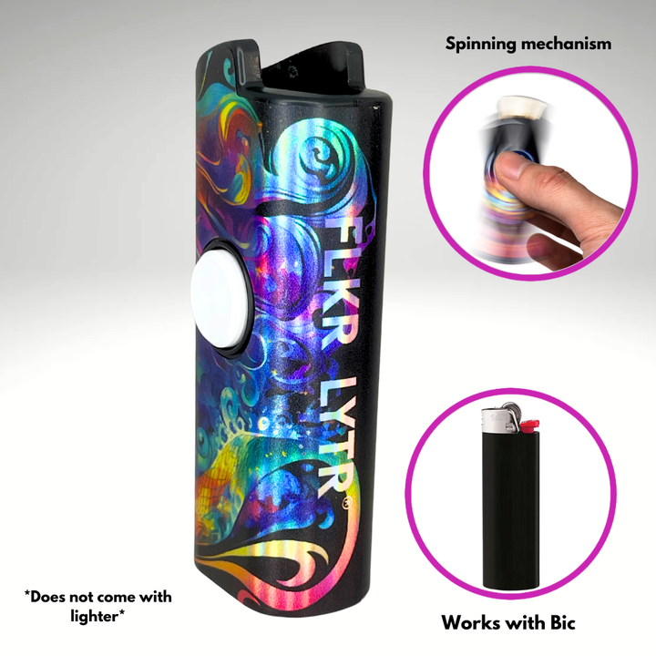 Fidget Spinner Lighter Case (Aquarius FLKR)