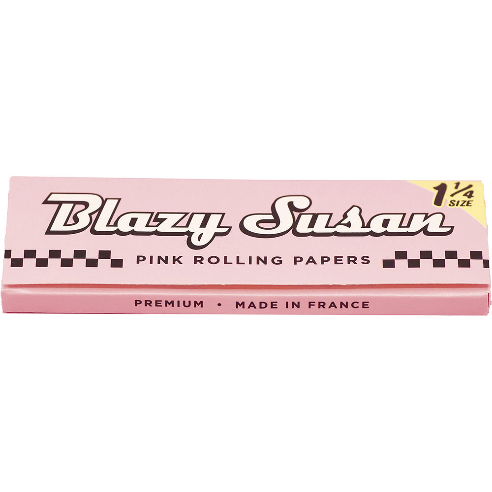 Blazy Susan Pink Rolling Papers packaging front view close up