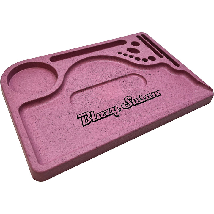 Blazy Susan Hemp Rolling Tray (Pink)