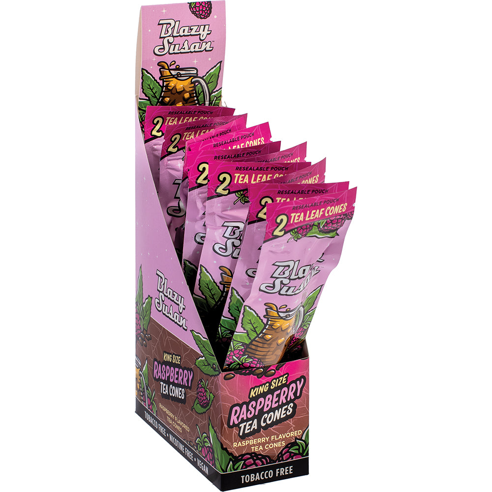 Blazy Susan Raspberry King Size Tea Cones (20 count)