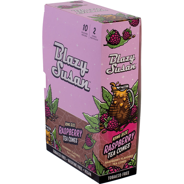 Blazy Susan Raspberry King Size Tea Cones (20 count)
