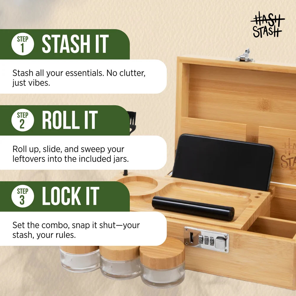 HashStash OG Stash Box (Bamboo)