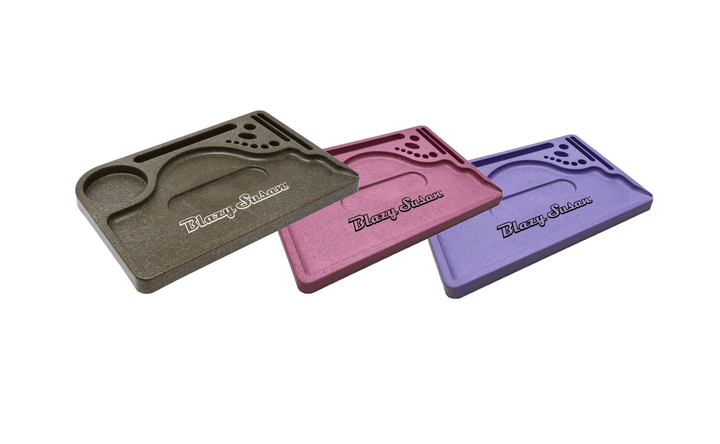 Blazy Susan Hemp Rolling Tray (Purple)