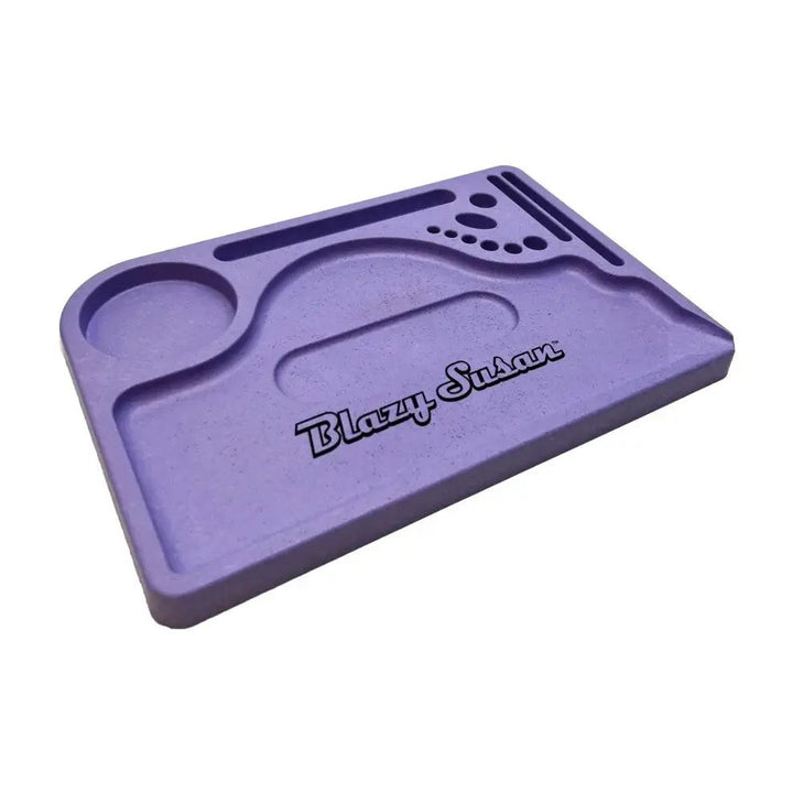 Blazy Susan Hemp Rolling Tray (Purple)