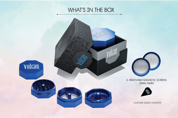 Vulcan 4-Piece Grinder 2.2" (Blue)