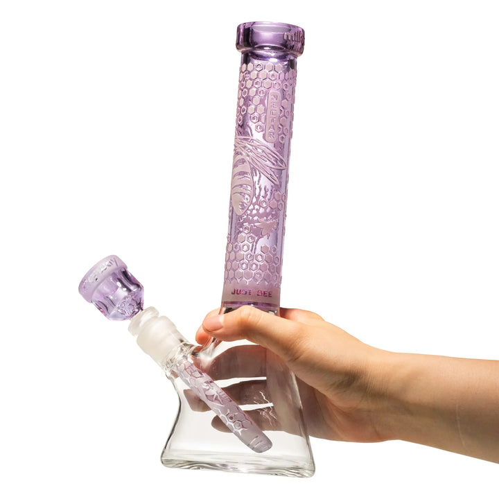 Milky Way Glass Nectar 11" Beaker Bong (Purple)
