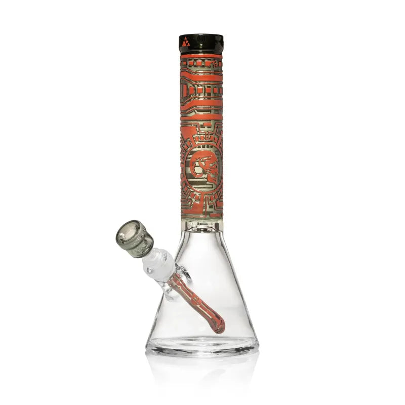 Milky Way Species 14" Beaker Bong (Red)