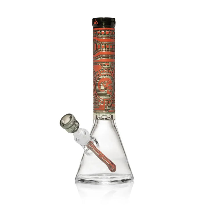 Milky Way Species 14" Beaker Bong (Red)