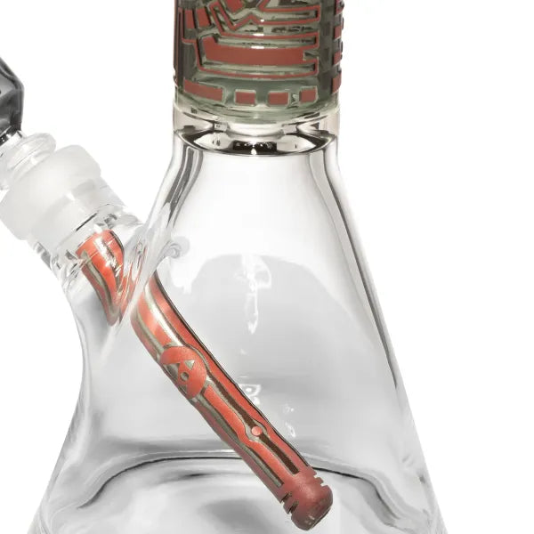 Milky Way Glass Species 14" Beaker Bong (Red)