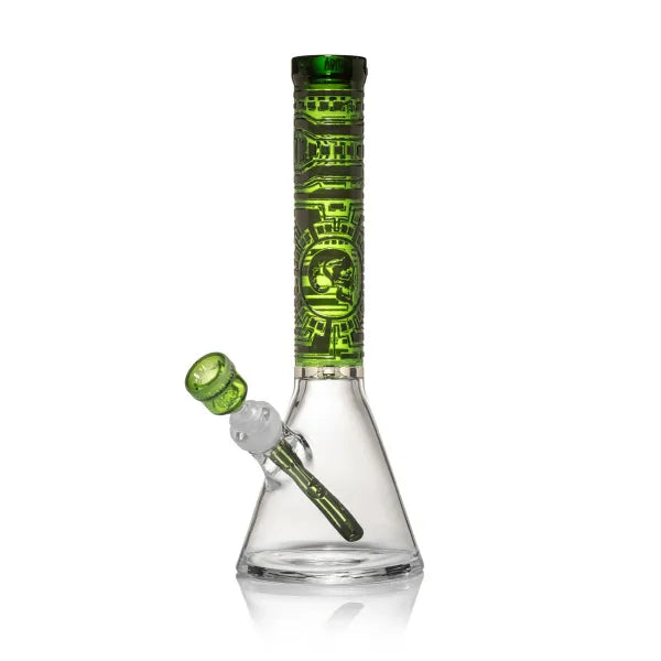 Milky Way Glass Species 14" Beaker Bong (Green)
