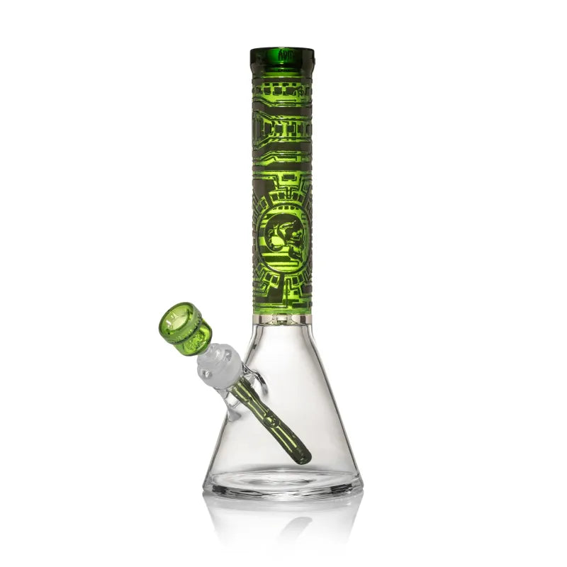 Milky Way Species 14" Beaker Bong (Green)