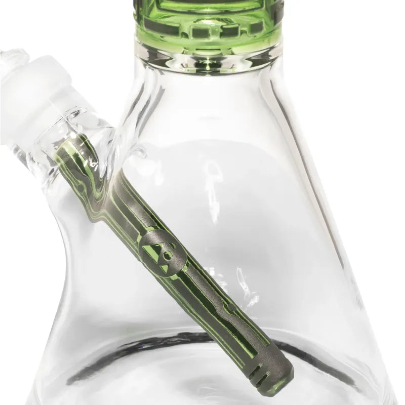 Milky Way Species 14" Beaker Bong (Green)