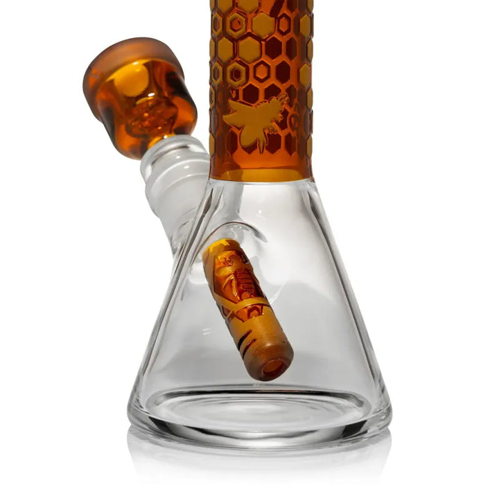 Milky Way Combs 7.5" Beaker Bong (Amber)