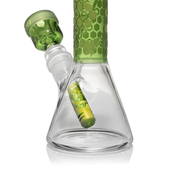 Milky Way Combs 7.5" Beaker Bong (Green)
