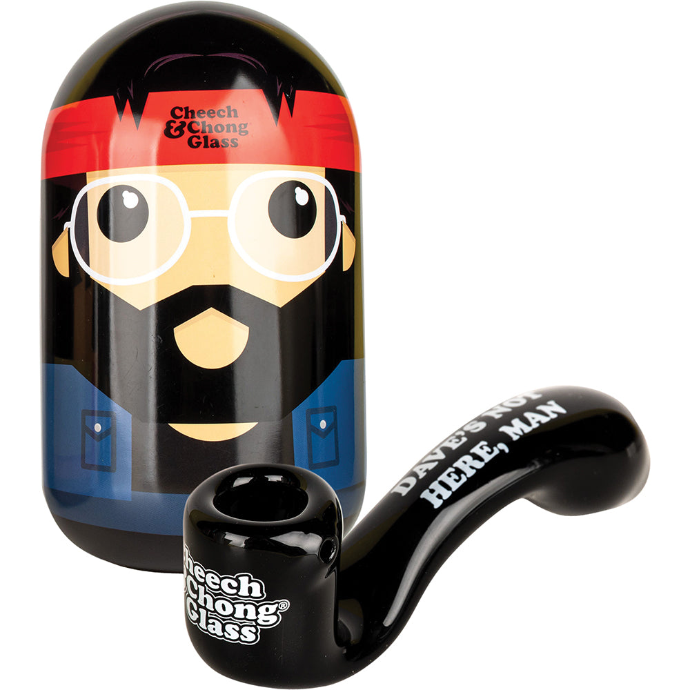 Cheech & Chong Dave's Not Here Sherlock Hand Pipe + Collector's Tin