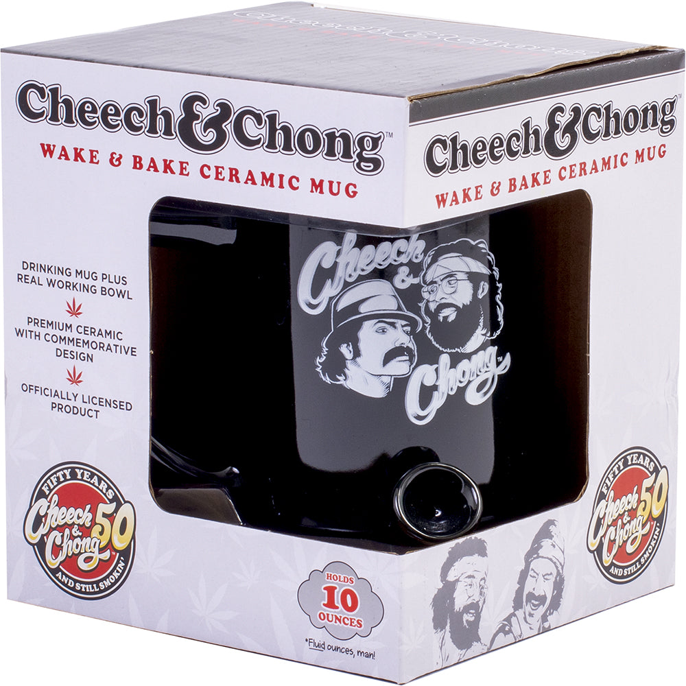 black Cheech & Chong Coffee Mug Pipe with box