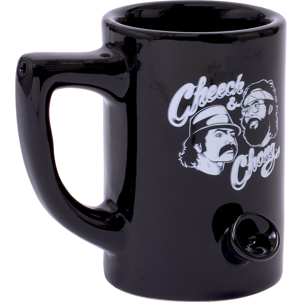 black Cheech & Chong Coffee Mug Pipe