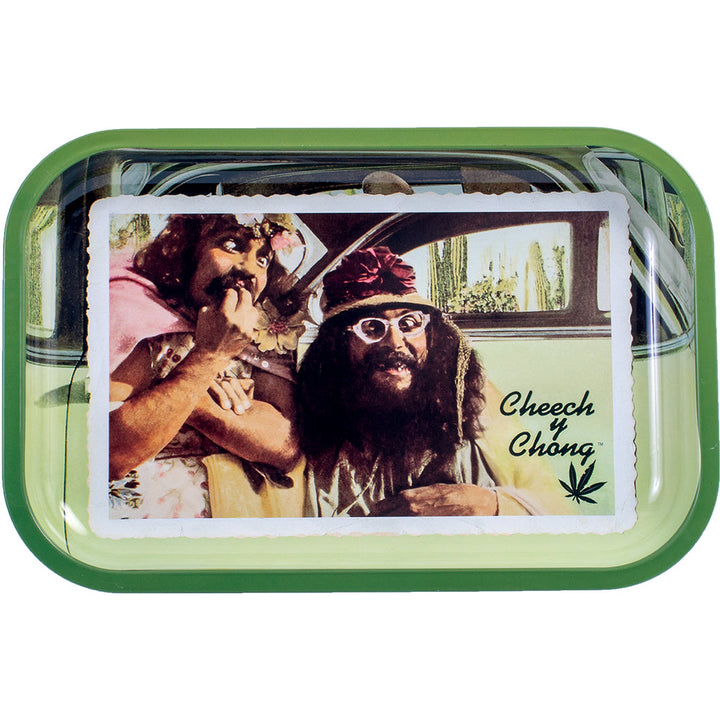 Cheech & Chong Rolling Tray green