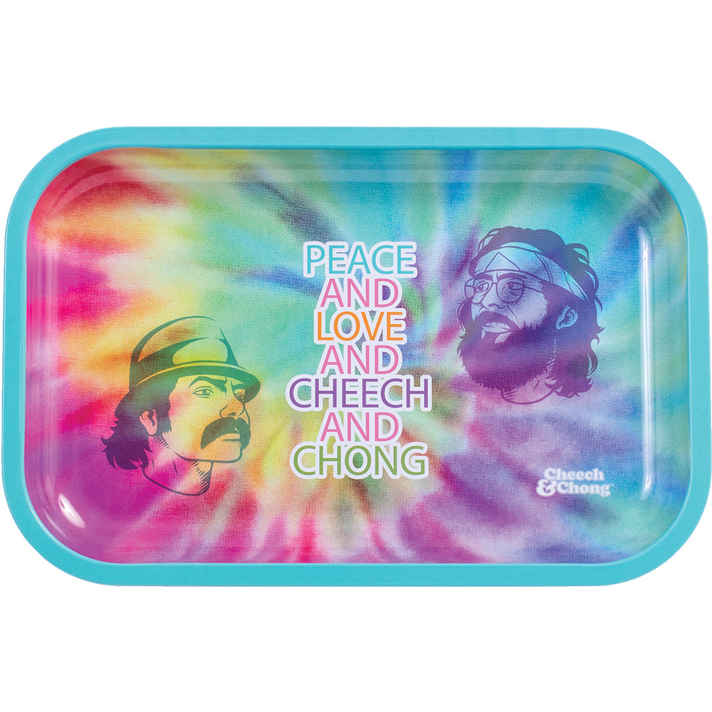 Cheech & Chong Rolling Tray turquoise