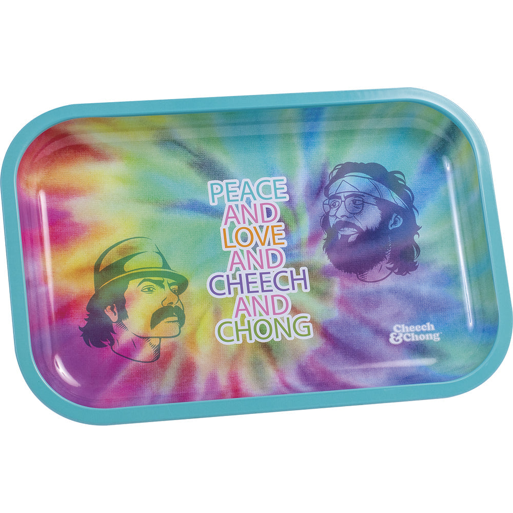 Cheech & Chong Rolling Tray turquoise