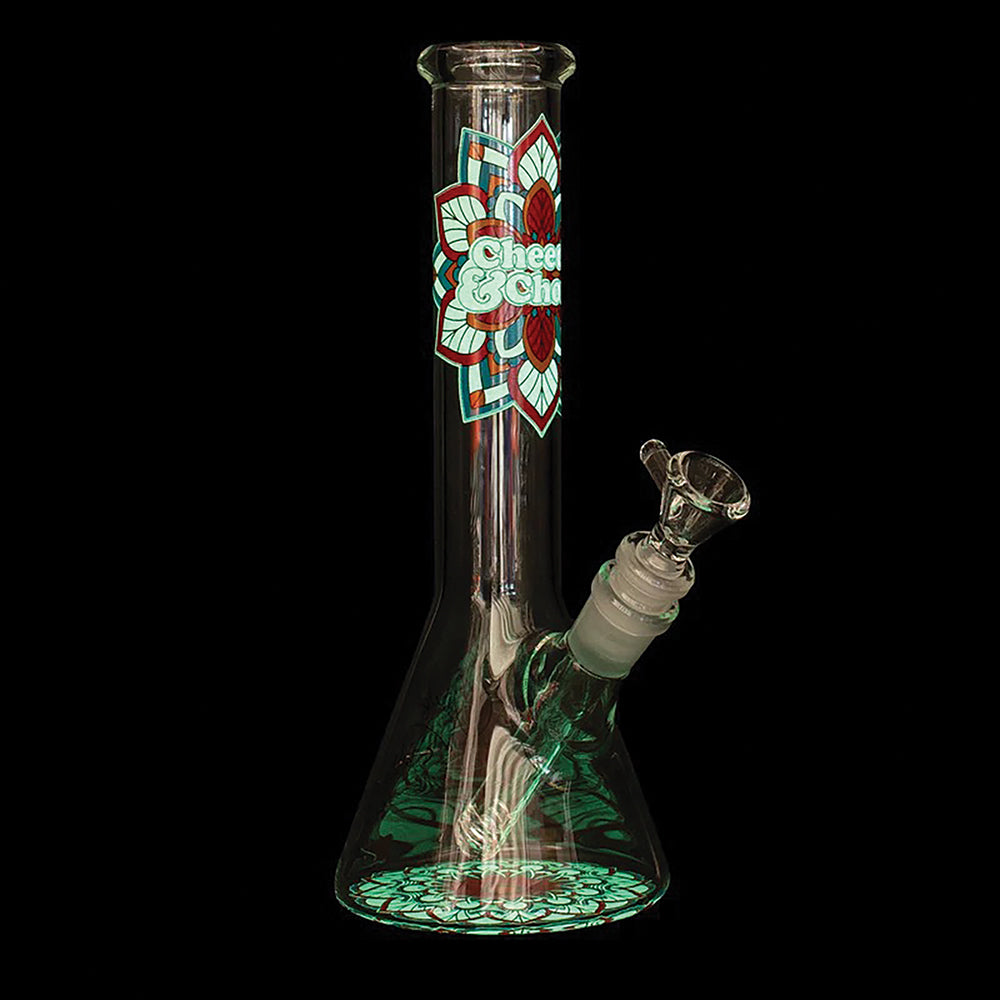 Cheech & Chong 'Mandala' 10" Beaker Bong
