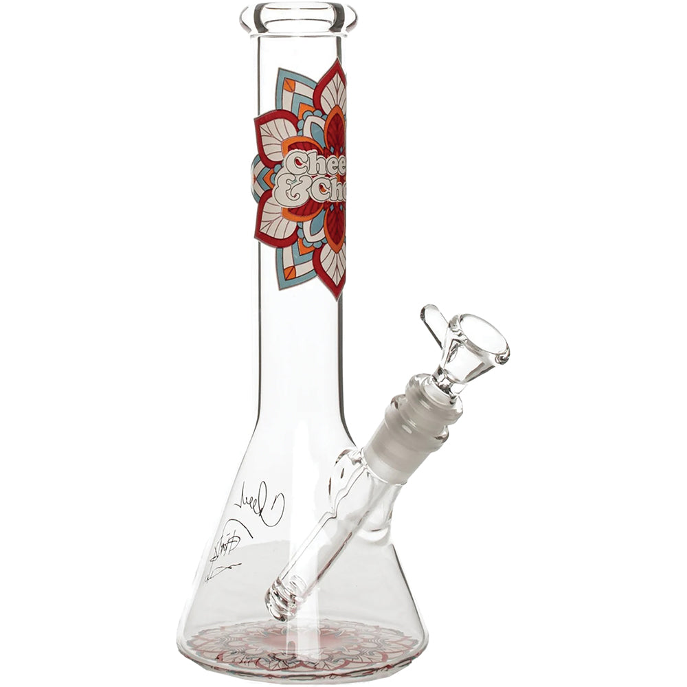 Cheech & Chong 'Mandala' 10" Beaker Bong