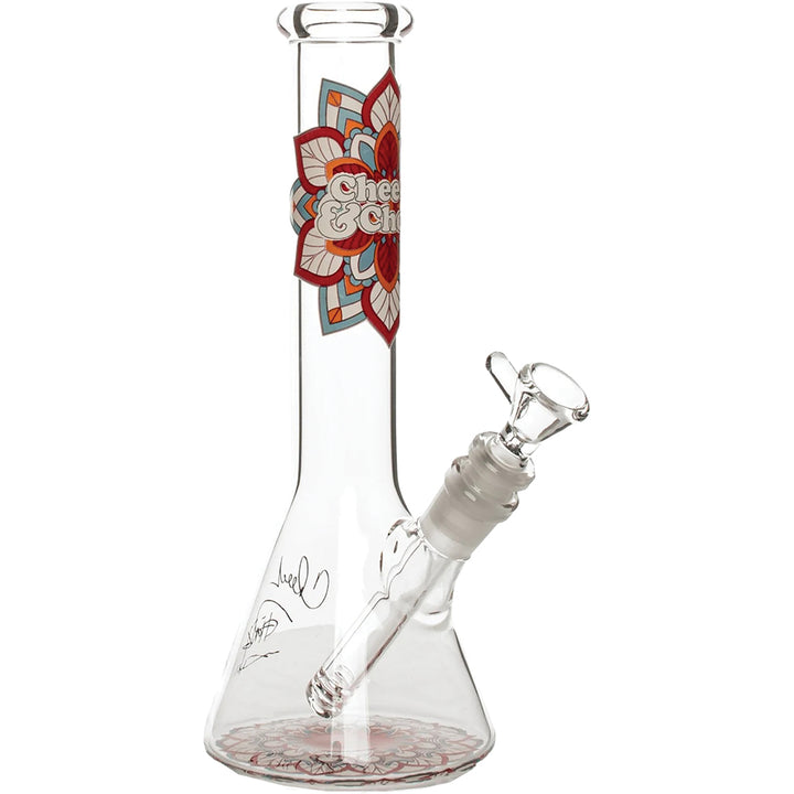 Cheech & Chong 'Mandala' 10" Beaker Bong