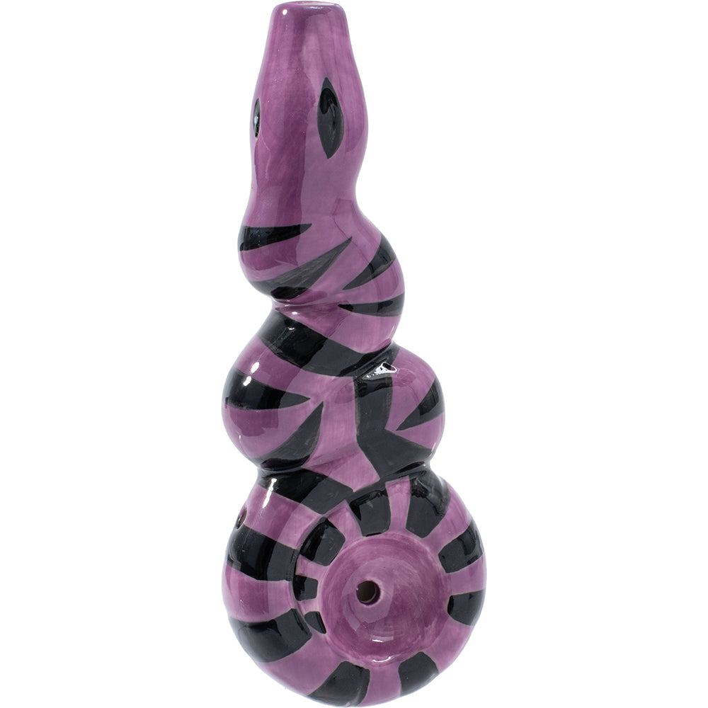 Purple Snake Ceramic Pipe