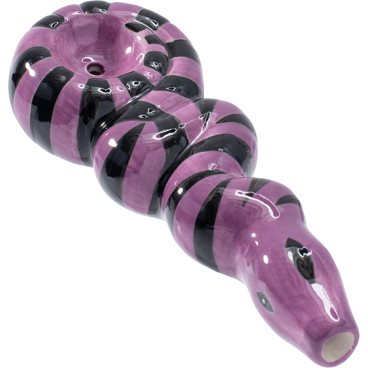 Purple Snake Ceramic Pipe