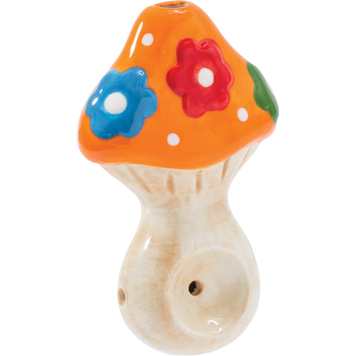 Flower Mushroom Ceramic Pipe