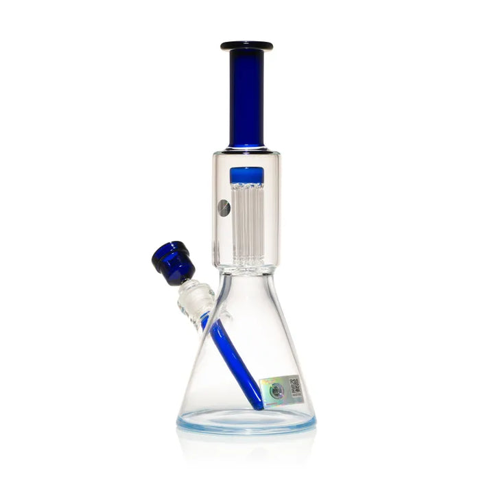 Milky Way 14" Stack Perc Beaker Bong (Blue)