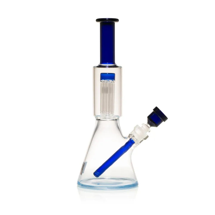 Milky Way 14" Stack Perc Beaker Bong (Blue)