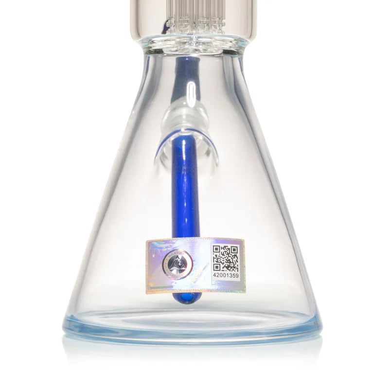 Milky Way 14" Stack Perc Beaker Bong (Blue)