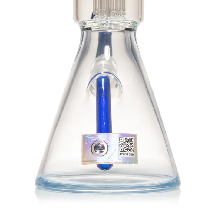 Milky Way 14" Stack Perc Beaker Bong (Blue)