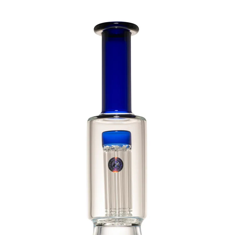 Milky Way 14" Stack Perc Beaker Bong (Blue)