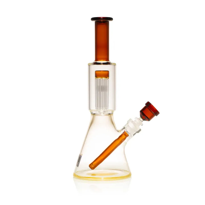 Milky Way 14" Stack Perc Beaker Bong (Amber)