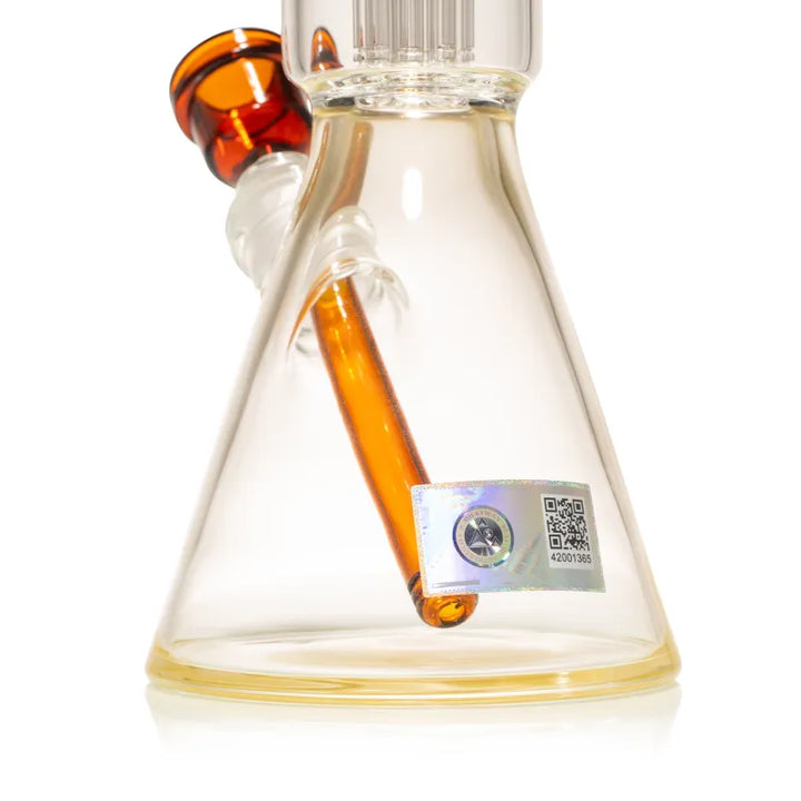 Milky Way 14" Stack Perc Beaker Bong (Amber)