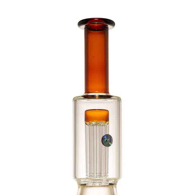 Milky Way 14" Stack Perc Beaker Bong (Amber)