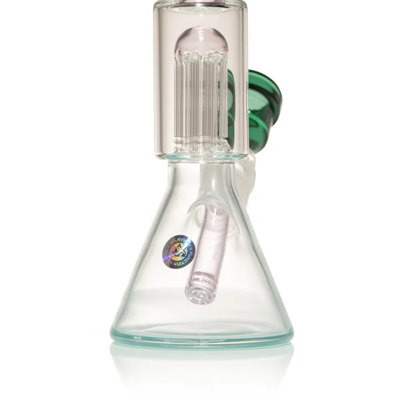 Milky Way 9" Stack Perc Mini Beaker Bong (Pink)