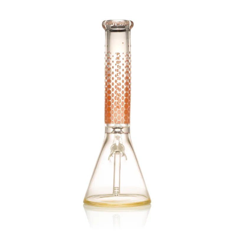 Milky Way Kevlar 14" Beaker Bong (Amber)