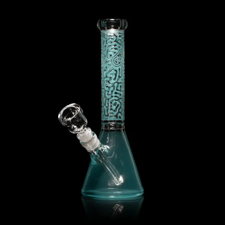 Milky Way Mitochondria 10" Beaker Bong (Teal)
