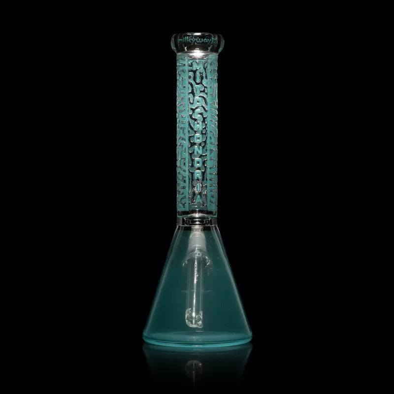Milky Way Mitochondria 10" Beaker Bong (Teal)