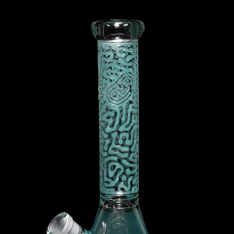 Milky Way Mitochondria 10" Beaker Bong (Teal)