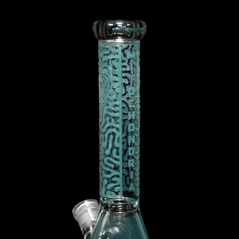 Milky Way Mitochondria 10" Beaker Bong (Teal)