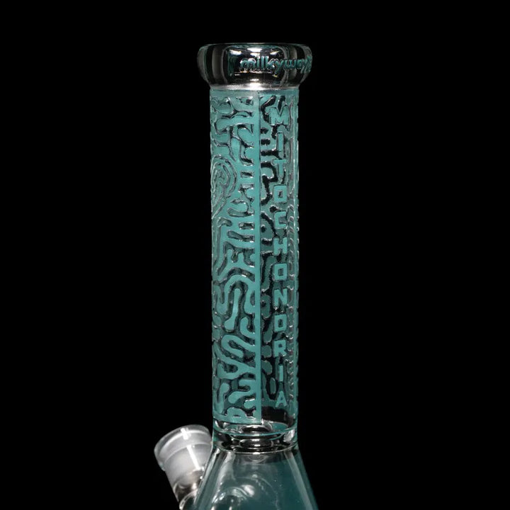 Milky Way Mitochondria 10" Beaker Bong (Teal)