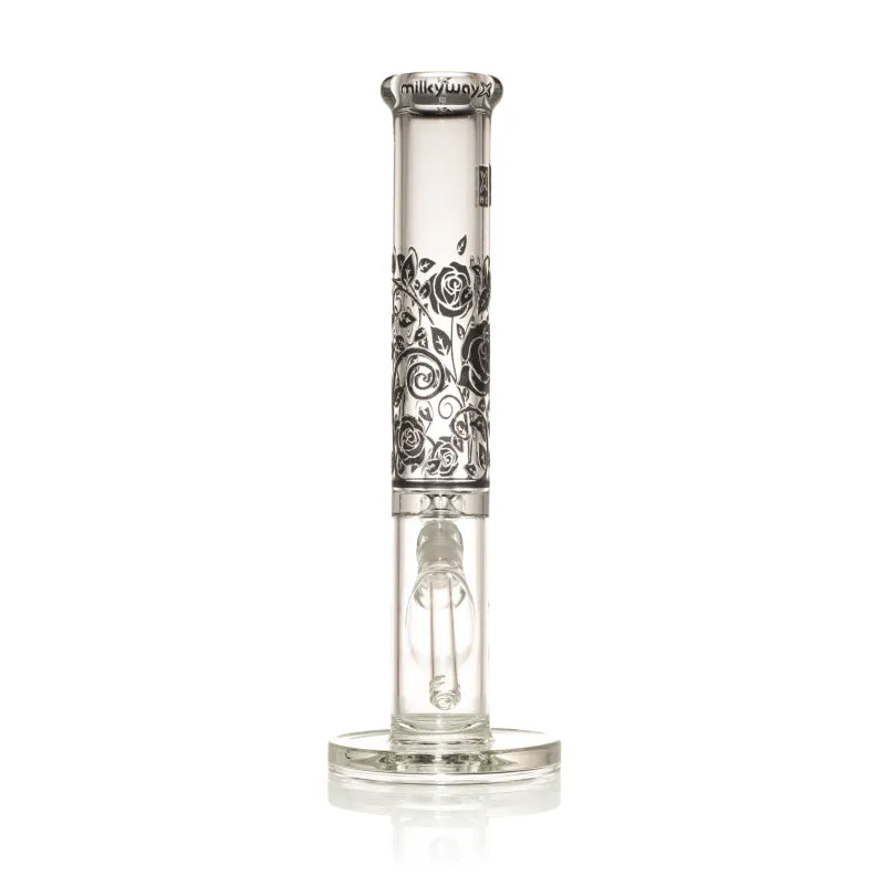 Milky Way Roses 14" Straight Tube (Clear with Black)