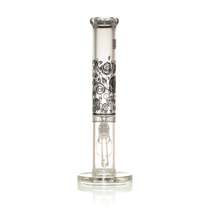 Milky Way Roses 14" Straight Tube (Clear with Black)