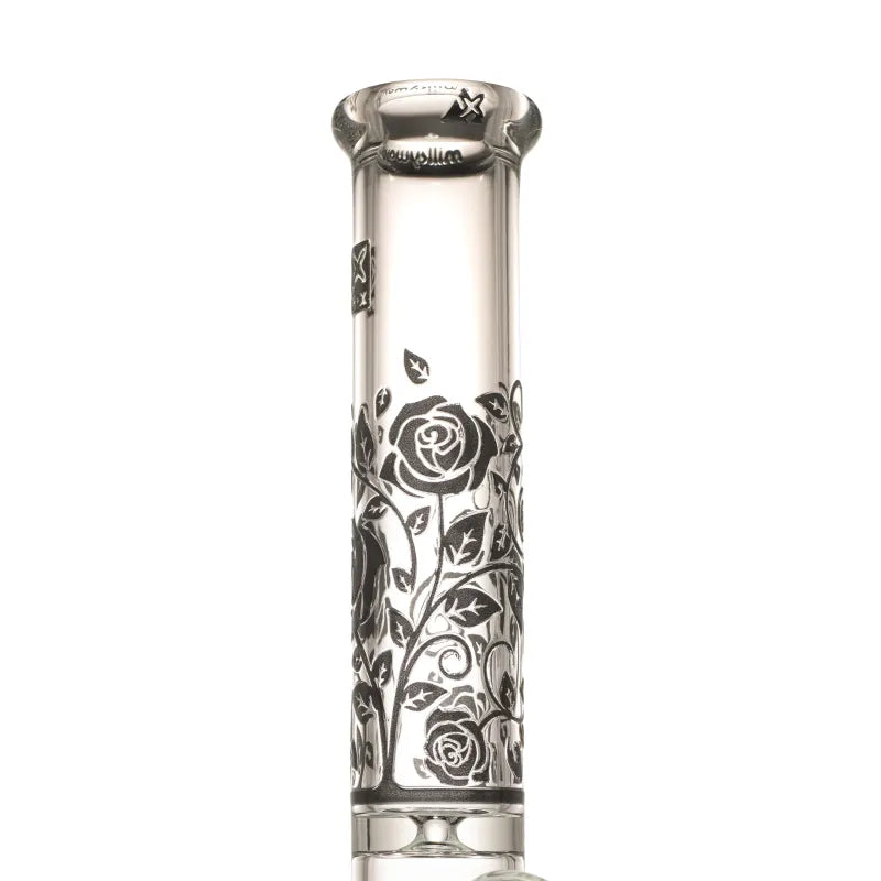 Milky Way Roses 14" Straight Tube (Clear with Black)